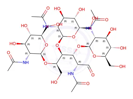 Chemical structure of Tetra-N-acetylchitotetraose