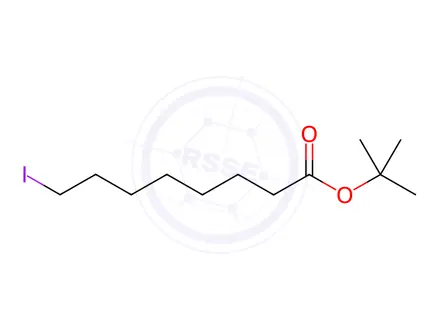 Chemical structure of Octanoic acid, 8-iodo-, 1,1-dimethylethyl ester
