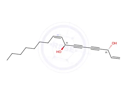 Chemical structure of (3S,8S)-Falcarindiol
