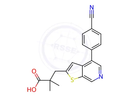 Chemical structure of Puliginurad