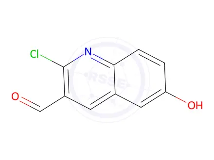 Chemical structure of 2-Chloro-6-hydroxyquinoline-3-carbaldehyde