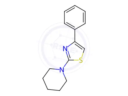 Chemical structure of 1-(4-phenyl-2-thiazolyl)Piperidine