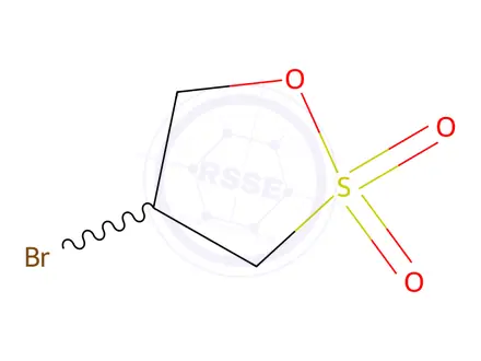 Chemical structure of 4-bromo-1,2-oxathiolane 2,2-dioxide