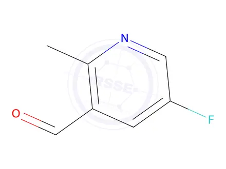 Chemical structure of 5-Fluoro-2-methyl-3-pyridinecarboxaldehyde