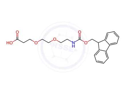 Chemical structure of Fmoc-NH-PEG2-CH2CH2COOH