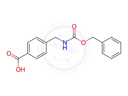 Chemical structure of 4-(([(Benzyloxy)carbonyl]amino)methyl)benzoic Acid