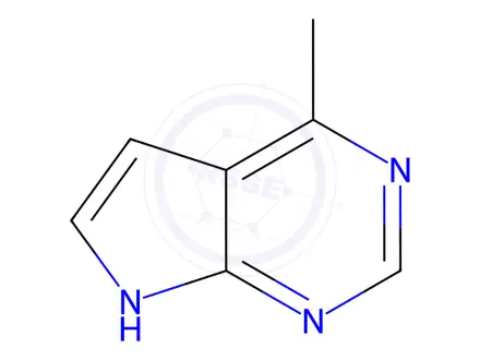 Chemical structure of 4-Methyl-7H-pyrrolo[2,3-d]pyrimidine