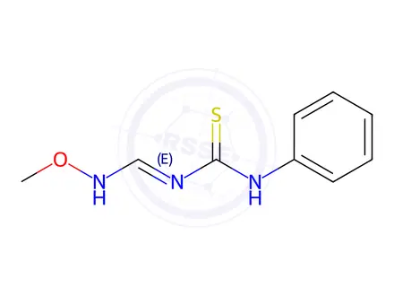 Chemical structure of 3-[(1Z)-(Methoxyimino)methyl]-1-phenylthiourea