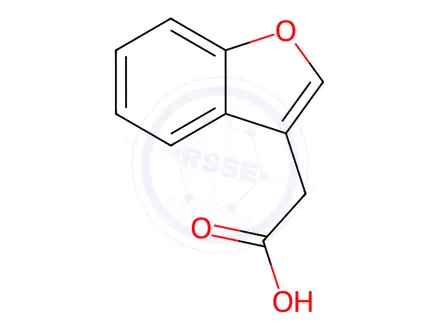 Chemical structure of 2-(Benzofuran-3-yl)acetic acid