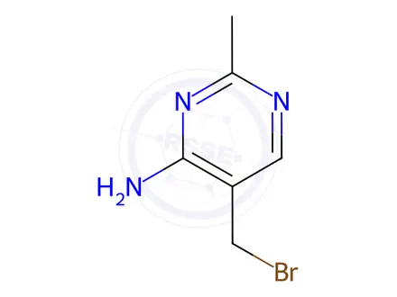 Chemical structure of 5-(bromomethyl)-2-methylpyrimidin-4-amine