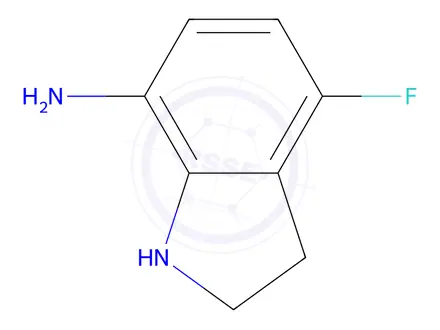 Chemical structure of 4-fluoroindolin-7-amine dihydrochloride