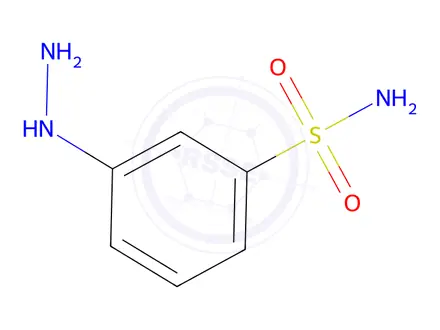 Chemical structure of Benzenesulfonamide,3-hydrazino-