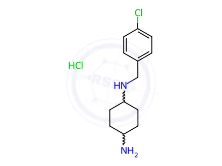 Chemical structure of N-(4-Chloro-benzyl)-cyclohexane-1,4-diamine hydrochloride