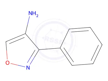 Chemical structure of 4-Isoxazolamine,3-phenyl-(9CI)