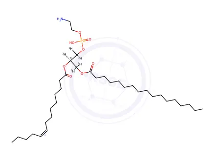 Chemical structure of 17:0-14:1 PE-d5