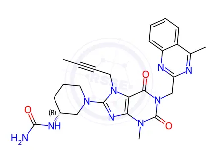 Chemical structure of Linagliptin Impurity 148