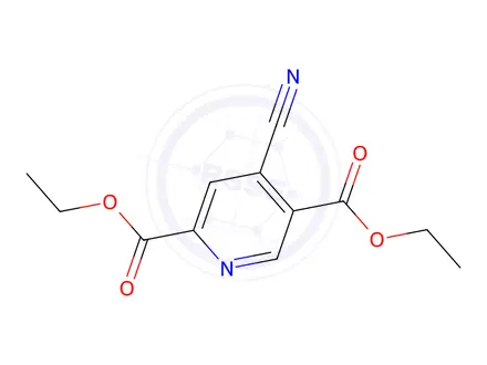 Chemical structure of Diethyl 4-cyanopyridine-2,5-dicarboxylate