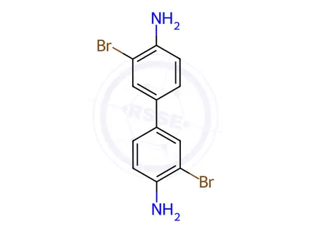 Chemical structure of 3,3'-dibromobenzidine