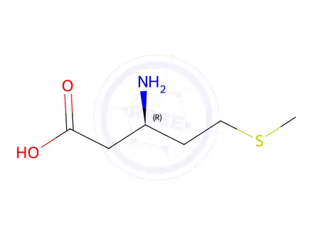 Chemical structure of (R)-3-Amino-5-(methylthio)pentanoic acid