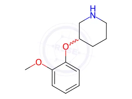Chemical structure of 3-(2-Methoxyphenoxy)piperidine