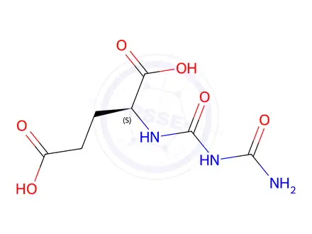 Chemical structure of (Carbamoylcarbamoyl)-L-glutamic Acid