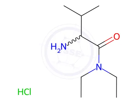 Chemical structure of 2-Amino-N,N-diethyl-3-methylbutanamide hydrochloride