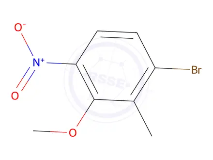 Chemical structure of 1-Bromo-3-methoxy-2-methyl-4-nitrobenzene