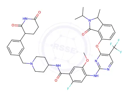 Chemical structure of Rosuvastatin Acid Impurity
