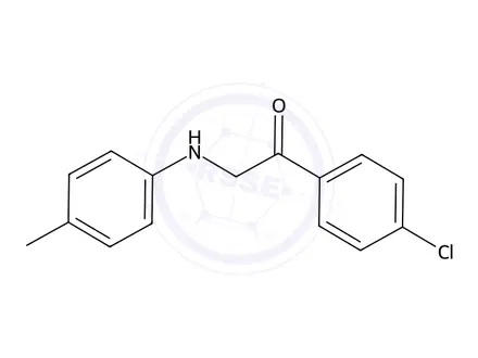 Chemical structure of 1-(4-Chlorophenyl)-2-(p-tolylamino)ethan-1-one