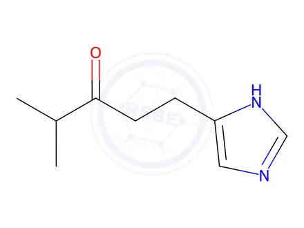 Chemical structure of 1-(1H-Imidazol-4-yl)-4-methylpentan-3-one