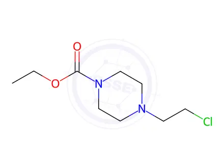 Chemical structure of Ethyl 4-(2-chloroethyl)piperazine-1-carboxylate