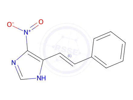 Chemical structure of (E)-4-nitro-5-styryl-1H-imidazole