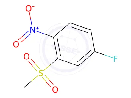 Chemical structure of 4-Fluoro-2-(methylsulfonyl)nitrobenzene