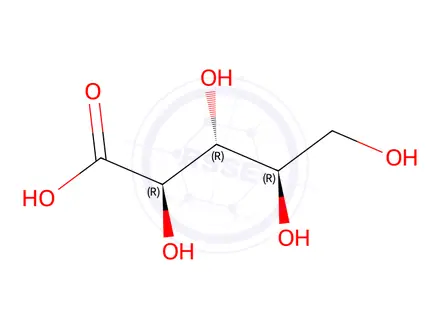 Chemical structure of (2R,3R,4R)-2,3,4,5-Tetrahydroxypentanoic acid