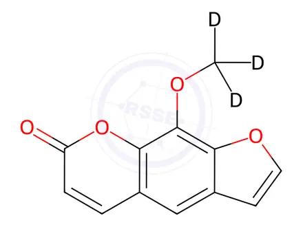 Chemical structure of Methoxsalen-d3