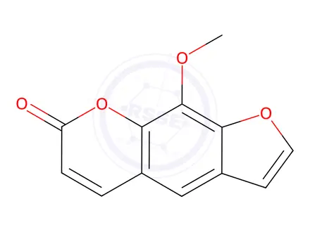 Chemical structure of 8-Methoxypsoralen