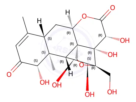 Chemical structure of Bruceine H