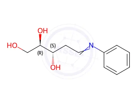 Chemical structure of (2R,3S)-5-(Phenylimino)Pentane-1,2,3-Triol