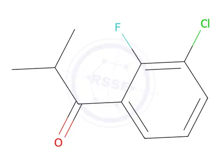 Chemical structure of 1-(3-chloro-2-fluorophenyl)-2-methylpropan-1-one
