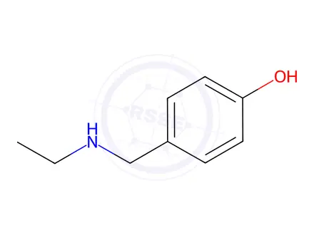 Chemical structure of 4-[(Ethylamino)methyl]phenol