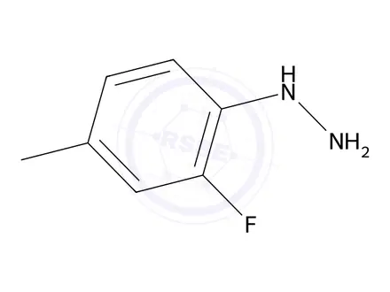 Chemical structure of (2-Fluoro-4-methylphenyl)hydrazine