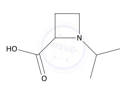 Chemical structure of 2-Azetidinecarboxylic acid, 1-(1-methylethyl)-, (2S)-