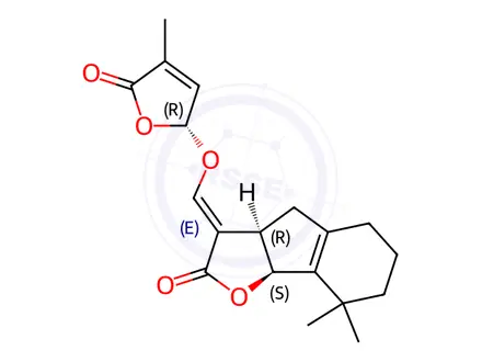 Chemical structure of (+)-5-Deoxystrigol