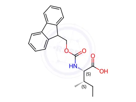 Chemical structure of N-[(9H-Fluoren-9-ylmethoxy)carbonyl]-L-isoleucine