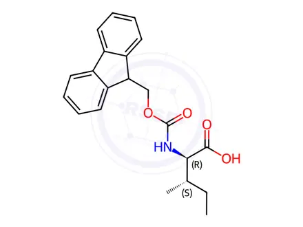 Chemical structure of FMOC-D-ALLO-ILE-OH