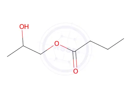 Chemical structure of butyric acid, monoester with propane-1,2-diol