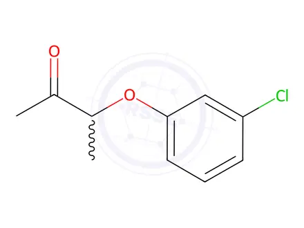 Chemical structure of 3-(3-chlorophenoxy)-2-butanone