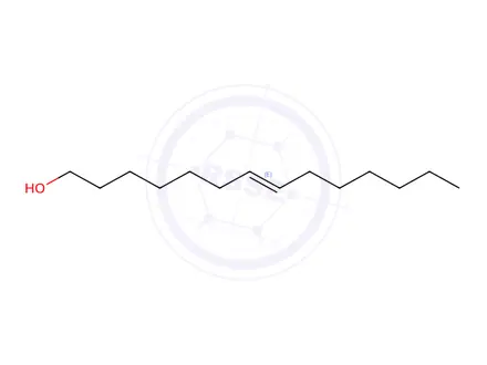 Chemical structure of (E)-7-Tetradecen-1-ol