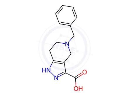 Chemical structure of 5-Benzyl-4,5,6,7-tetrahydro-1H-pyrazolo[4,3-c]pyridine-3-carboxylic acid
