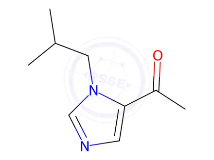 Chemical structure of 1-(1-Isobutyl-1H-imidazol-5-yl)ethanone
